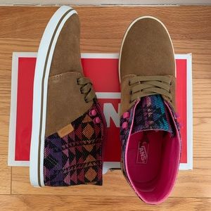 Vans Camryn Slim Suede Tribal High Tops, EUC